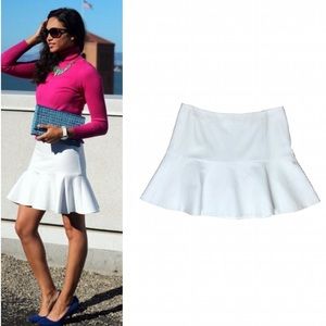Ted baker white flare skirt